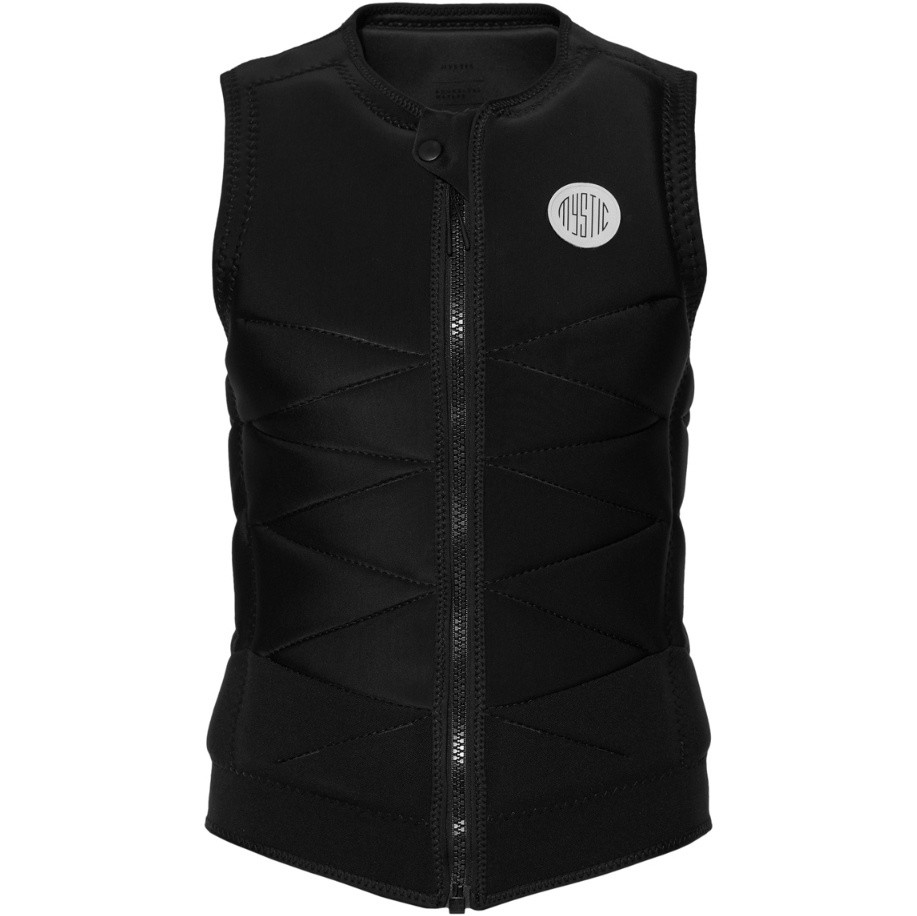 2026 Mystic Juice Front Zip Wake Impact Vest Til Kvinder 35005.240221 - Black
